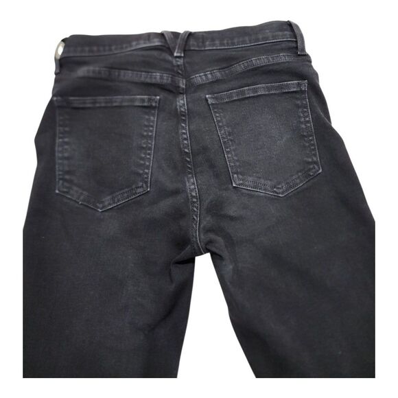 VERONICA BEARD Debbie Skinny High Rise Jeans Sz 27/4 Black Stretchy Buttons Soft - Picture 8 of 10